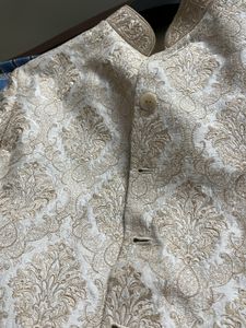 Resham Embroidered Achkan Zardozi Collar Tasva