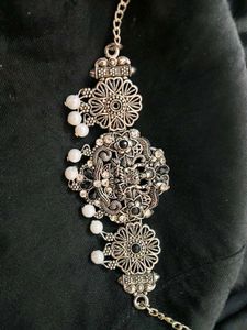 Laxmi Silver Necklace New Not Used