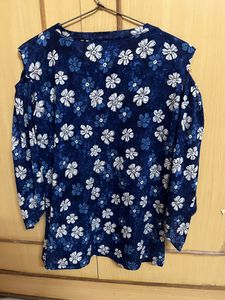 Blue Floral Top