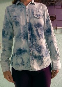 Tie-dye Denim Shirt