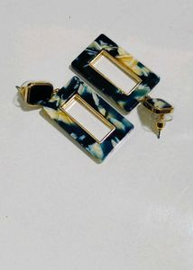 Drop Earrings Dark Green for Women &amp; Girls