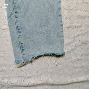 Denim Stylish Belt High Waisted Jeans