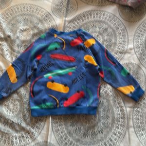 Skate Print Kids Sweatshirt