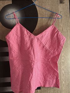 Pink Striped Cami Top