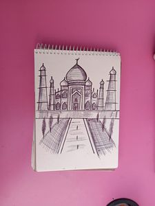 beautiful Taj Pen Art