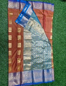 Kanjivaram Brown Silk Saree