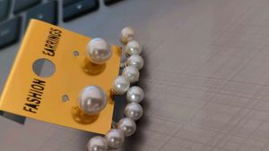 Pearl Ear Cuffs &amp; Stud Earrings
