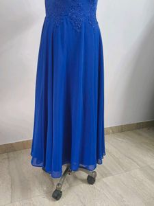 Royal Blue Off-Shoulder Gown