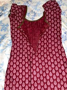 Cotton Kurti With Back Zip