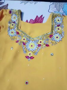 Embellished Suite With Heavy Dupatta