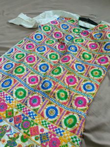 Colorful Full Work Embroidered Kurta