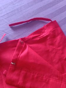 Red Cotton Designer Peticot