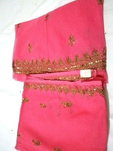 Unstich Lahenga With Duptta Fabric