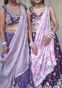 Elegant Lavender Lehenga Choli Set