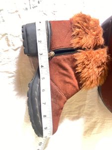 Fuzzy Brown Fur Shoes