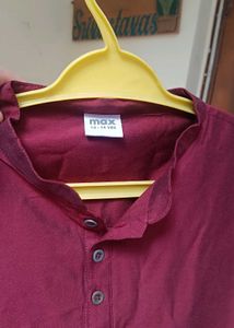 Maroon Kurta