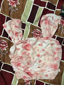 All Over Floral Print Top