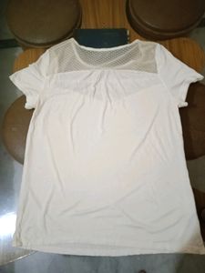 White Top With Lace Detailing , Size - 32 To 34