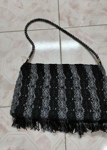 Black Party Wear Shoulder HandBag
