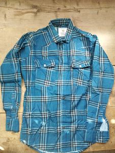 Blue Plaid Shirt