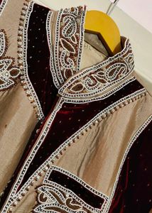 Khali+Maroon Sherwani