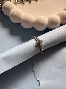 Cross Charm Bracelet And Free Ring