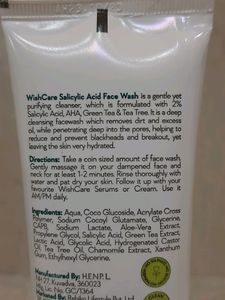 Wishcare Salicylic Acid Face Wash