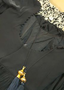 Elegant Black Ethnic Gown