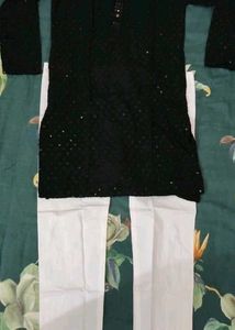 Chikankari Black Kurta with trouser ✨✨✨