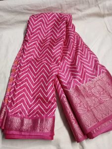 Used Orginal Joint Dolo Pink Saree