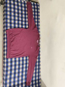 Maroon Cotton Blend Sweatshirt