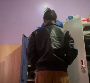 Faux Leather Jacket Size S
