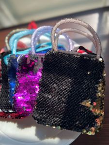 Sequin Mini Party Bags - Assorted Colors