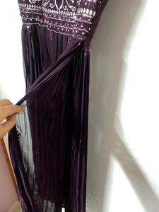 Purple Kurta Plazo Set