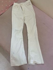 White Flare Leg Jeans