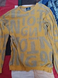 Stylish Yellow Knit Sweater