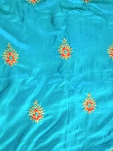 Sea Green/Cyan Colour Saree