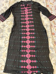 Black Printed Kurti