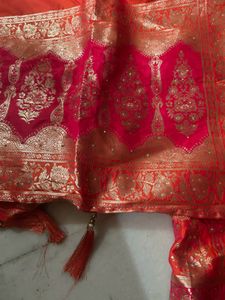 HEAVY BRIDAL BANARSI SILK LEHNGA BROCADE WORK