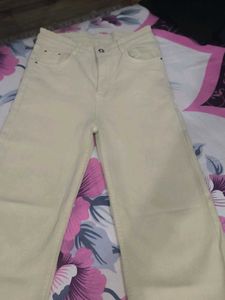 Beige Casual Pants