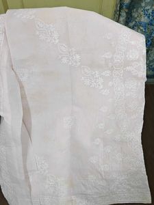 Lucknow Chikankari Handwork Saree – Baby Pink