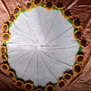Sunflower Crochet Blanket Bouquet 🌻🍀