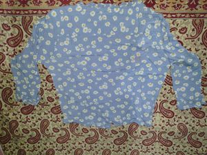 Daisy Print Long Sleeve Top