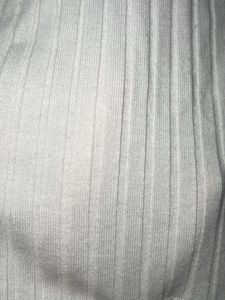 White Ribbed Zip-Up Crop Top