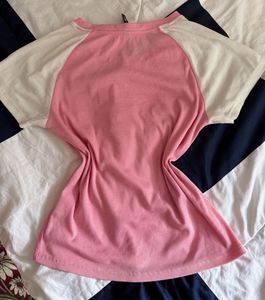 pink fitted top