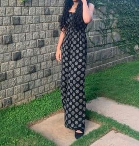 Ornate black jumpsuit