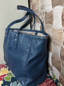 Fossil Blue Tote Bag