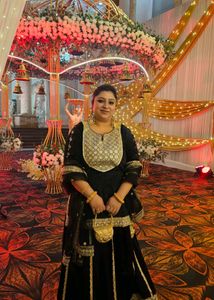 Elegant Black & Gold Ethnic Suit