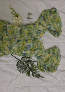 Floral Print Midi Dress