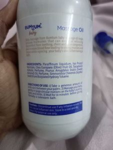 New Bumtum Baby Massage Oil